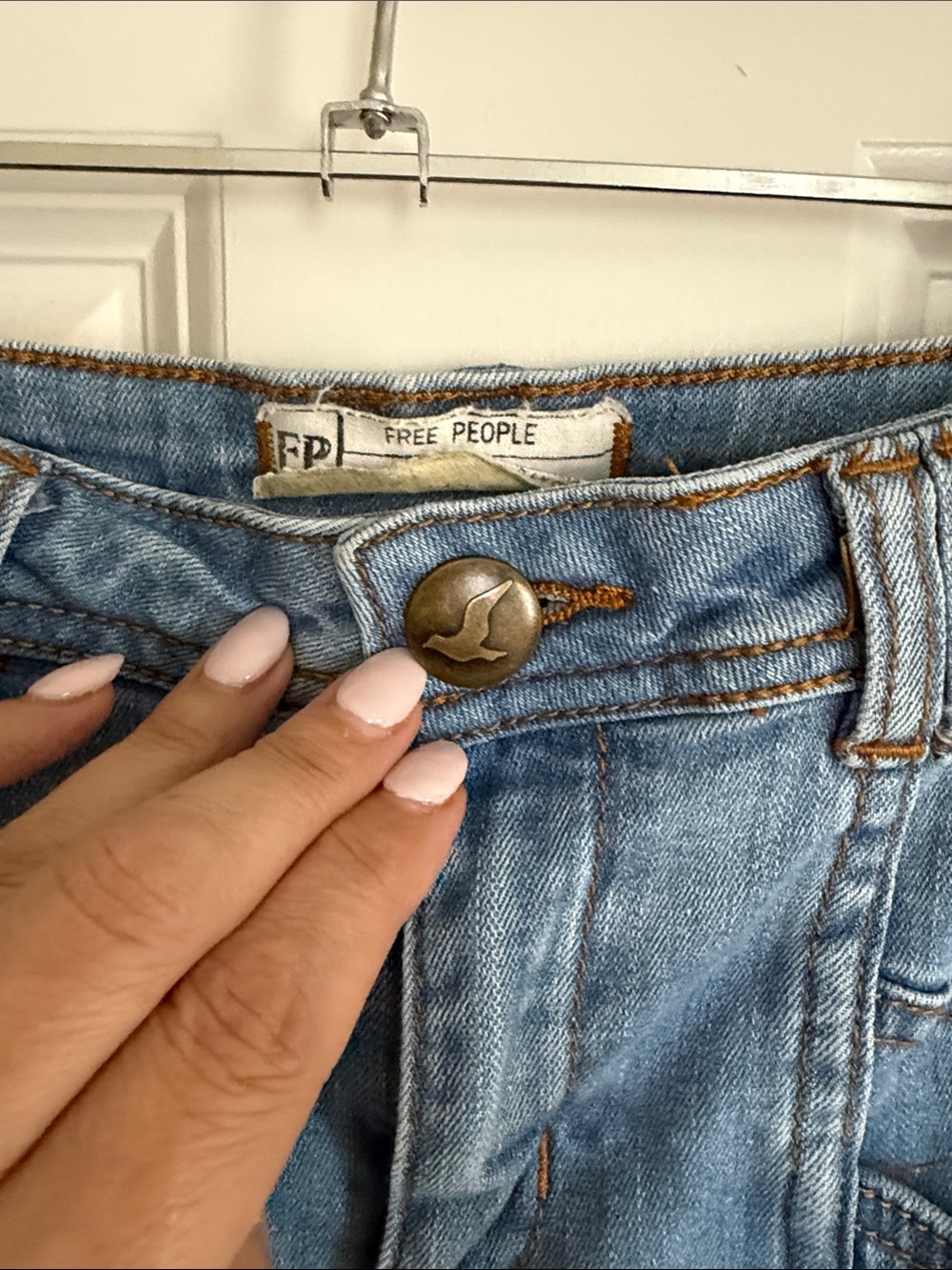 Free People Light Blue High-Rise Wide-Leg Jeans EUC ~ Sz. 29 (8) - Picture 4 of 7
